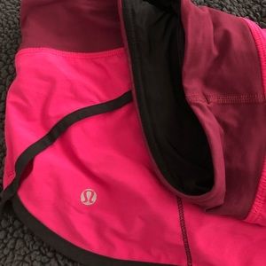 Pink Lululemon shorts